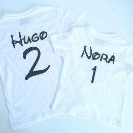 Camiseta Nombre reverso