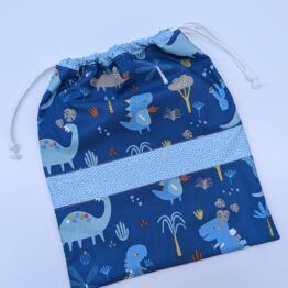 Bolsa Merienda/Muda Dinos Azul