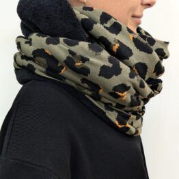 Cuello Doble Polar Animal Print