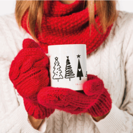 Taza Árboles Navideños