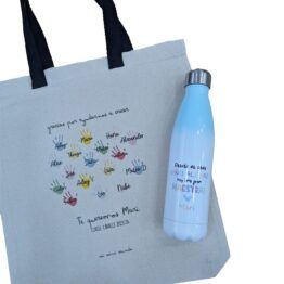 Pack Tote Estampada + Botella Térmica